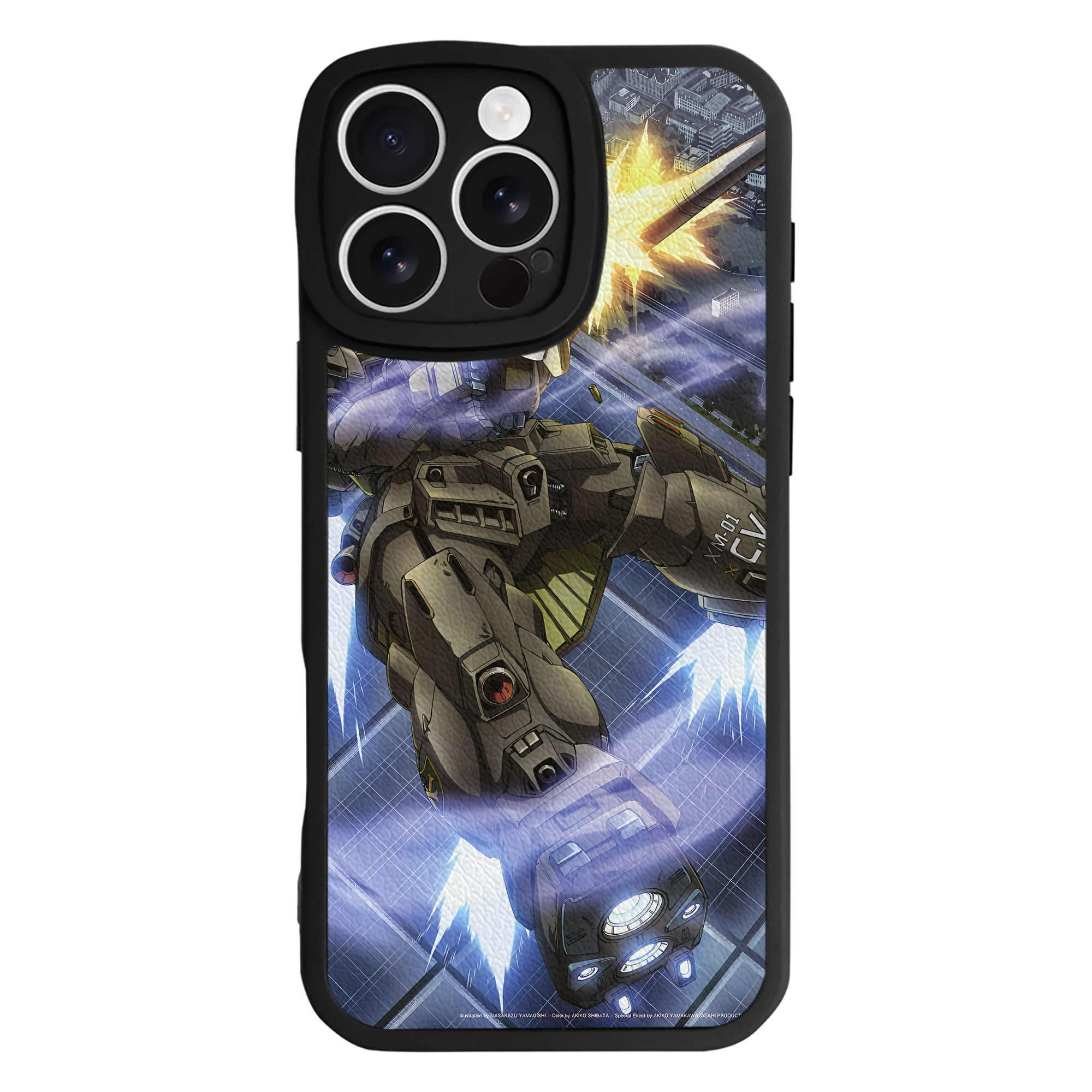 （画像用） 機動戦士ガンダム Mobile Suit Gundam 【iPhone 16シリーズ対応】シリコンスマホケース（レザー調） 材質：シリコン